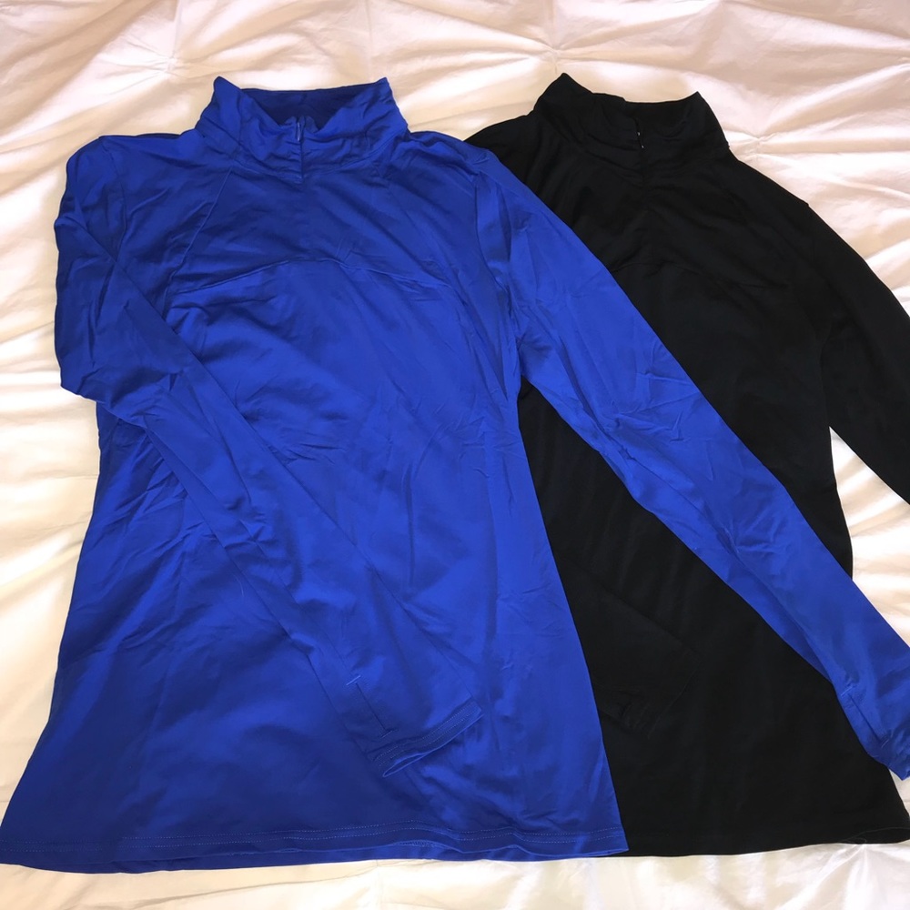 Gap GFit Black Quarter Zip Running Pullover